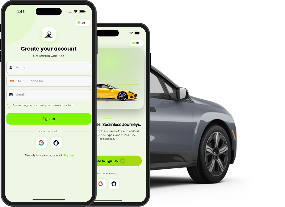 Vehicle Selection Screen